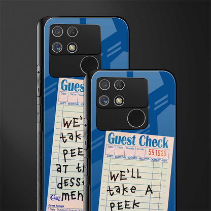 dessert menu back phone cover | glass case for realme narzo 50a