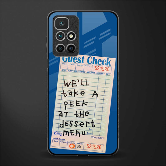 dessert menu glass case for redmi 10 prime image