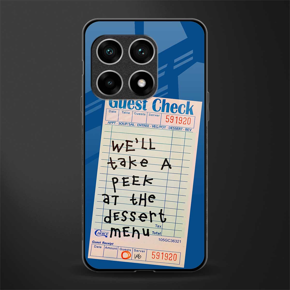 dessert menu glass case for oneplus 10 pro 5g image