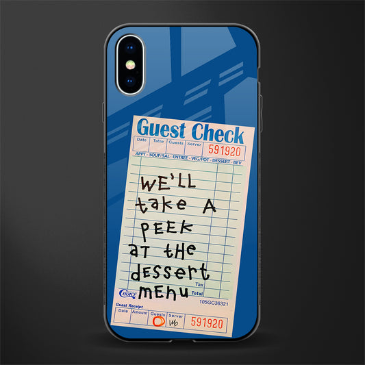 dessert menu glass case for iphone x image