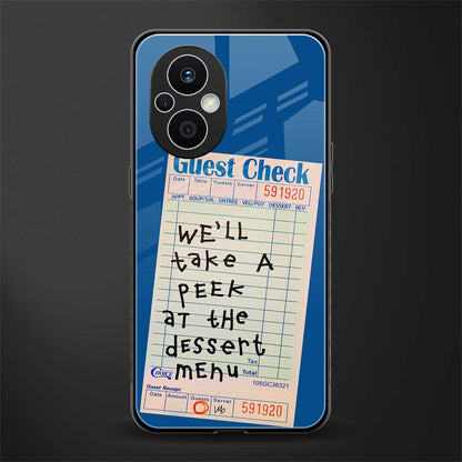 dessert menu back phone cover | glass case for oppo f21 pro 5g