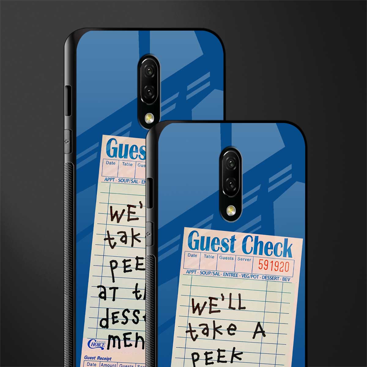 dessert menu glass case for oneplus 7 image-2