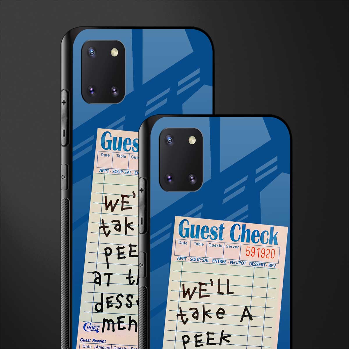 dessert menu glass case for samsung a81 image-2