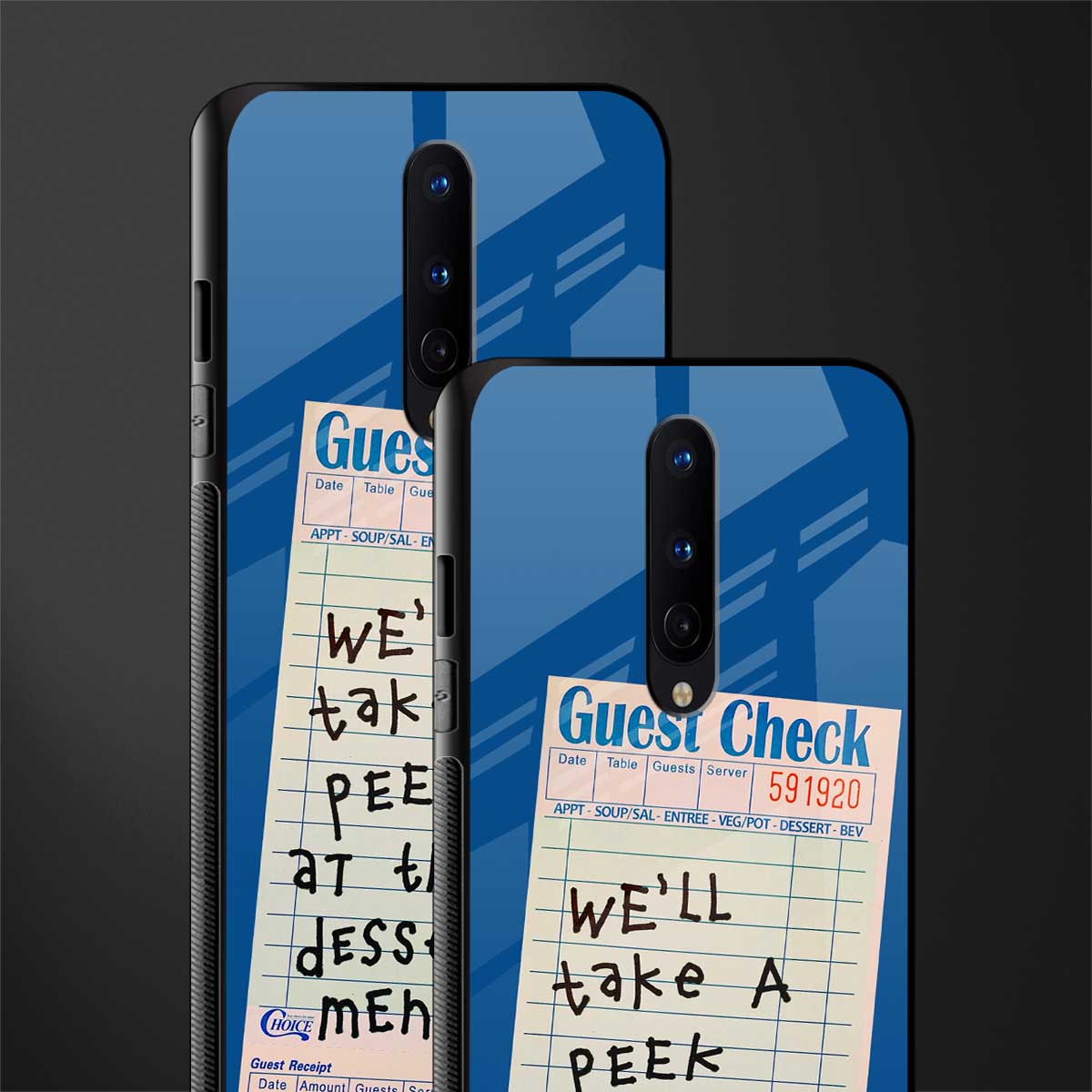 dessert menu glass case for oneplus 8 image-2