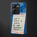 dessert menu back phone cover | glass case for vivo v25 pro 5g
