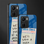 dessert menu back phone cover | glass case for vivo y16