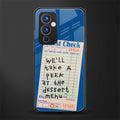 dessert menu back phone cover | glass case for oneplus 9