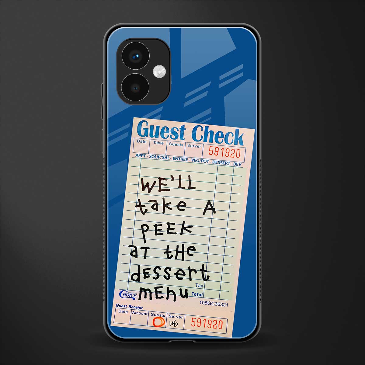 dessert menu back phone cover | glass case for samsung galaxy a04