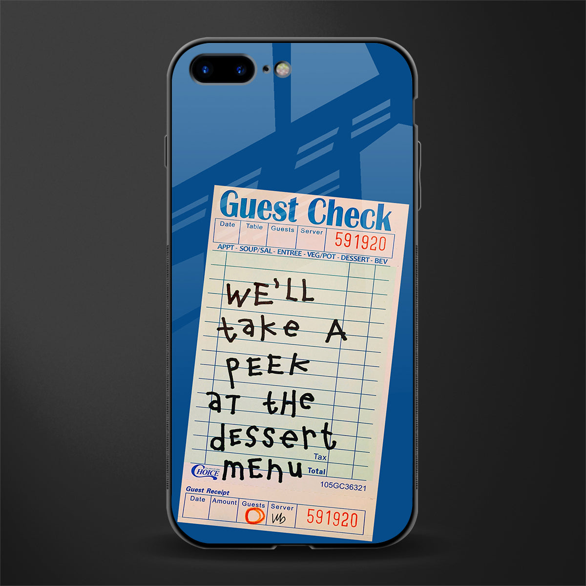dessert menu glass case for iphone 8 plus image