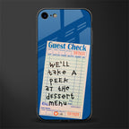 dessert menu glass case for iphone 7 image