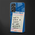dessert menu back phone cover | glass case for samsung galaxy a54 5g
