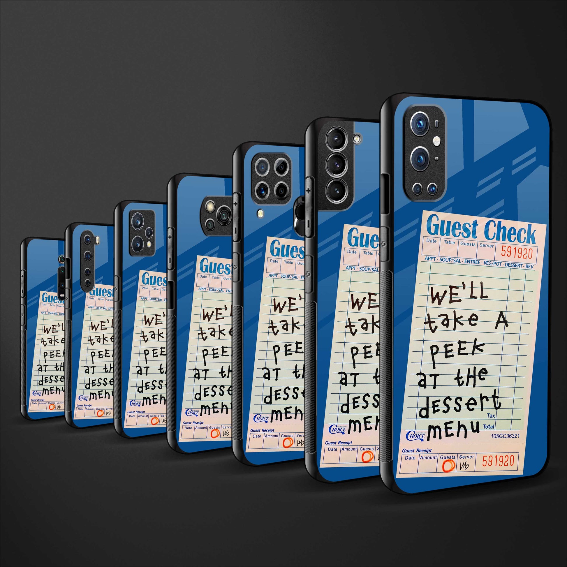 dessert menu back phone cover | glass case for realme 11 pro 5g