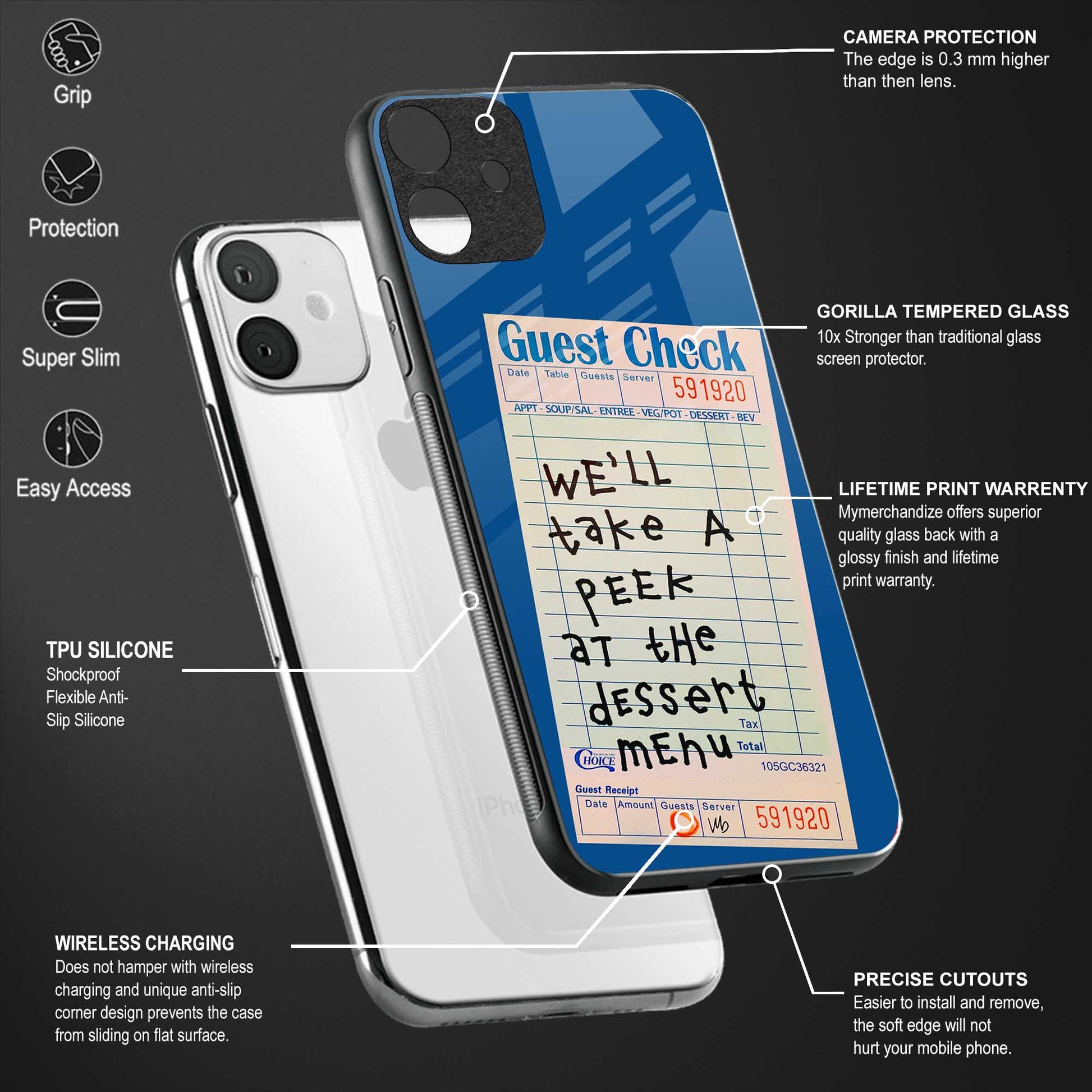 dessert menu glass case for samsung galaxy a71 image-4