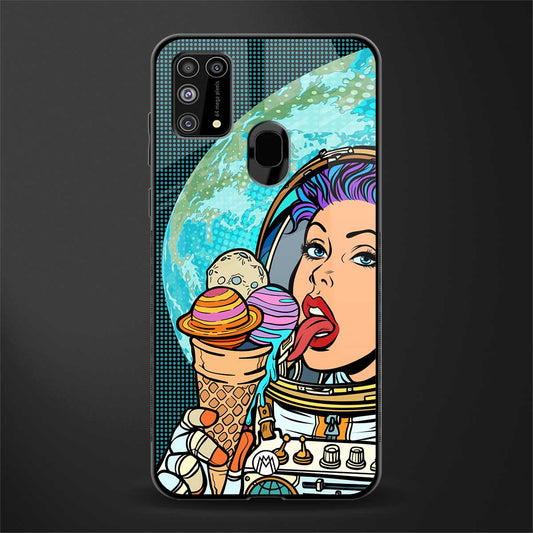 dessert space glass case for samsung galaxy m31 image