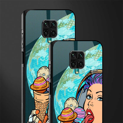 dessert space glass case for redmi note 9 pro max image-2