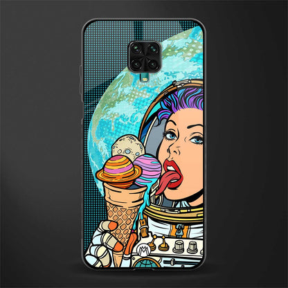 dessert space glass case for redmi note 9 pro max image