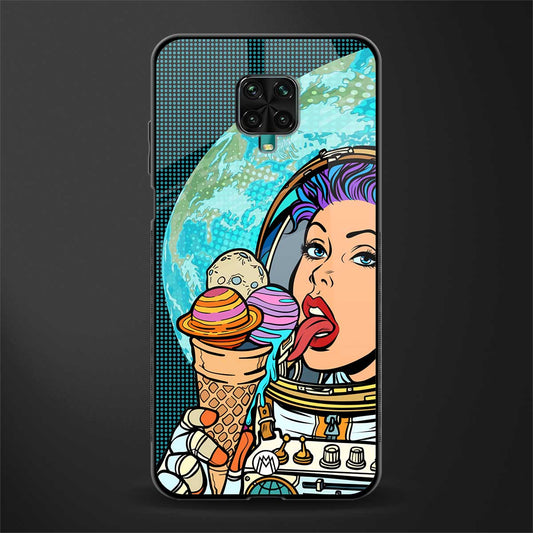 dessert space glass case for redmi note 9 pro max image