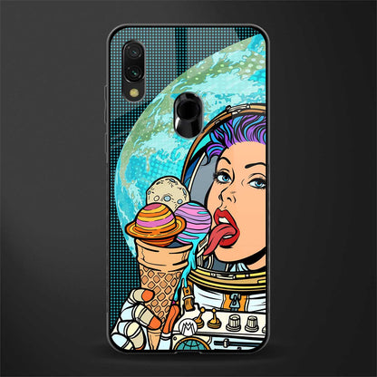 dessert space glass case for redmi note 7s image