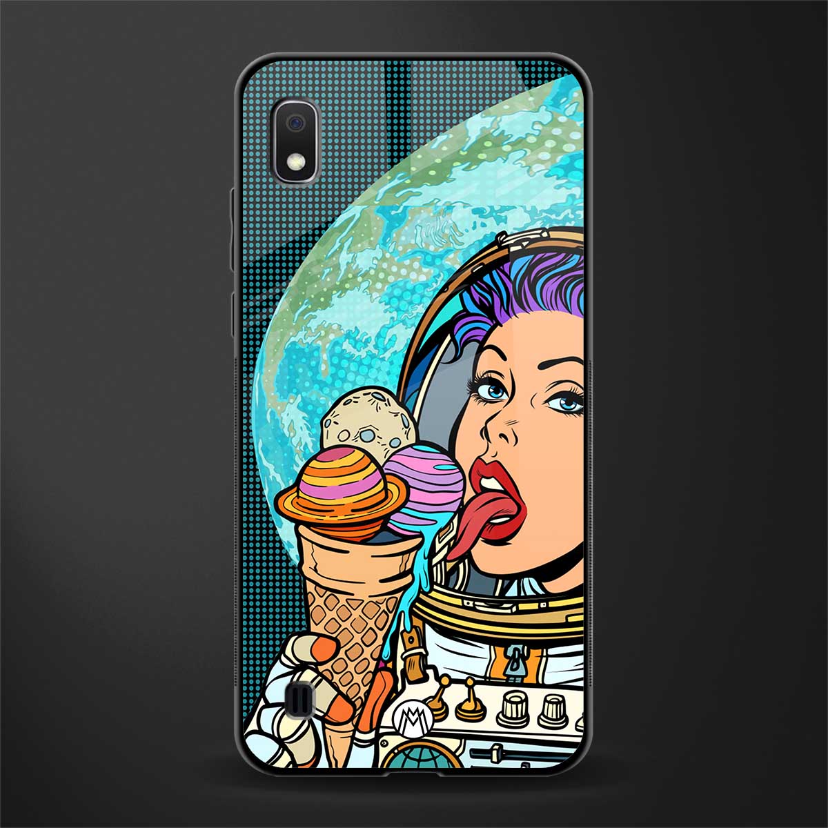 dessert space glass case for samsung galaxy a10 image