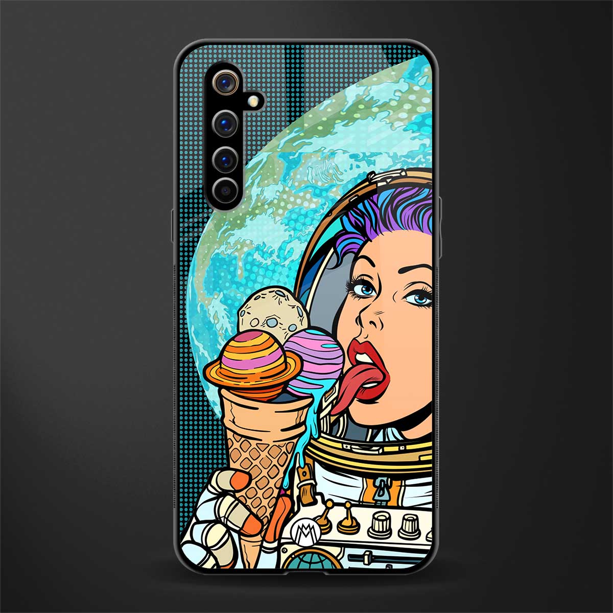 dessert space glass case for realme x50 pro image