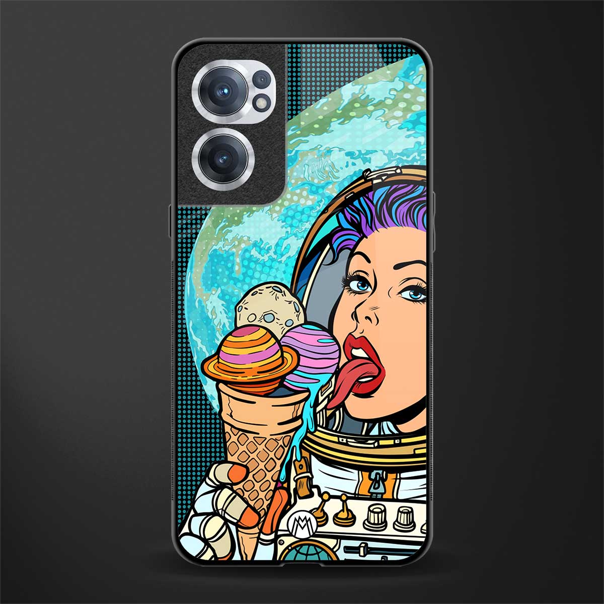 dessert space glass case for oneplus nord ce 2 5g image
