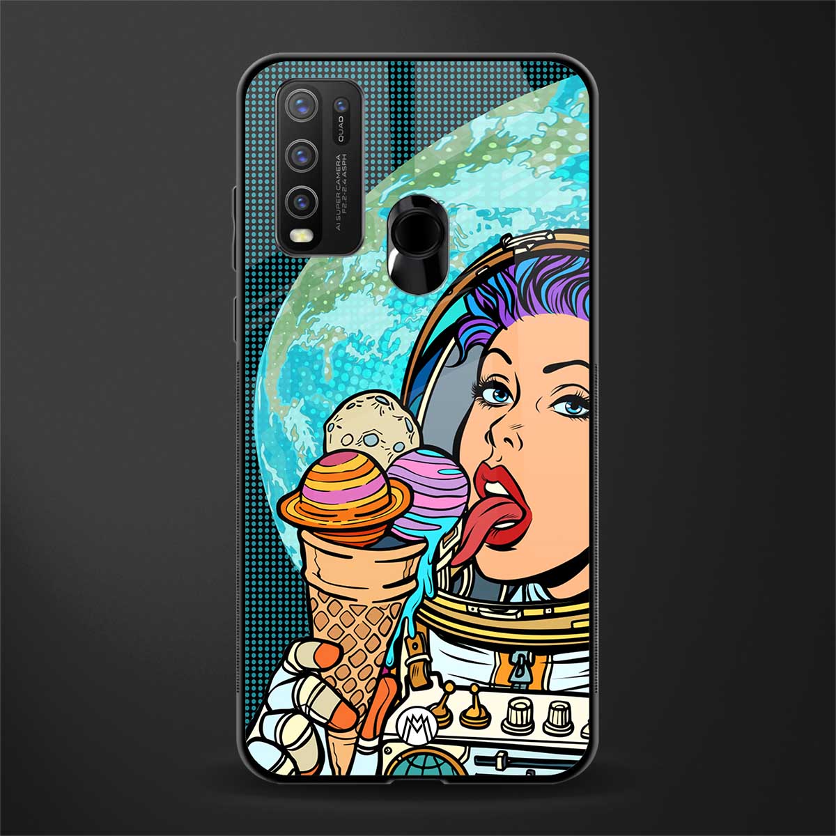 dessert space glass case for vivo y50 image