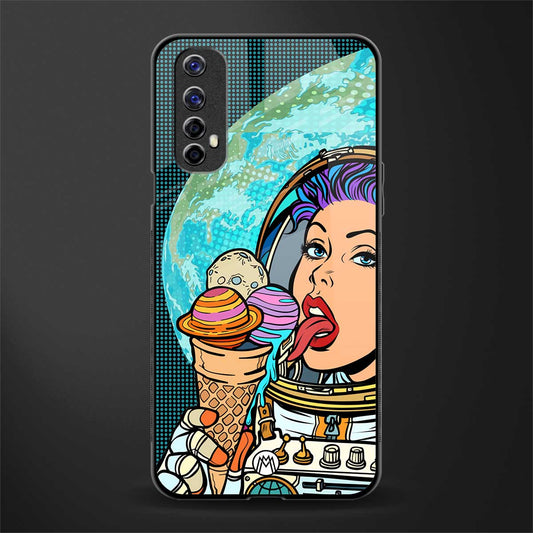 dessert space glass case for realme 7 image
