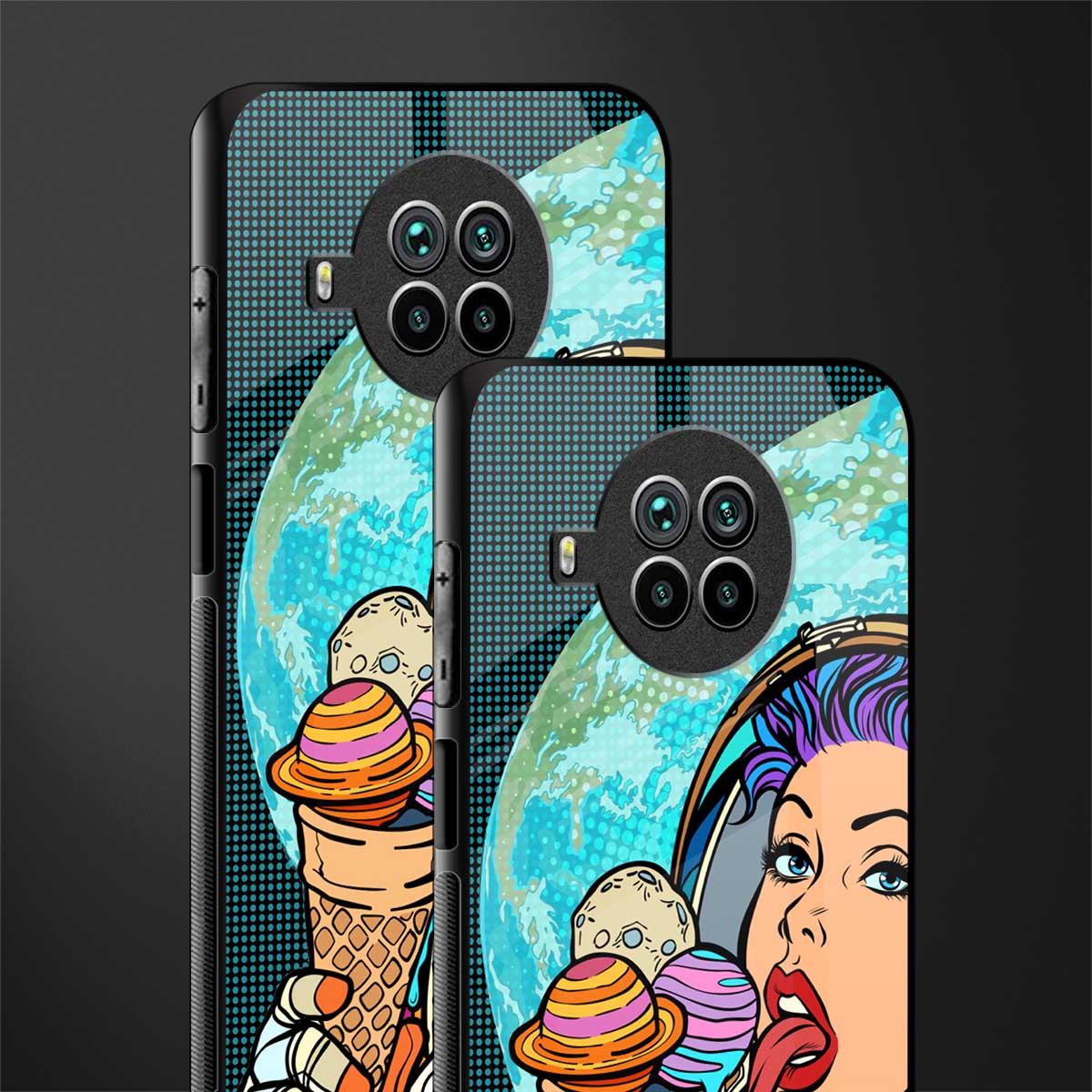 dessert space glass case for mi 10i image-2