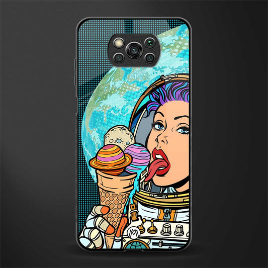 dessert space glass case for poco x3 pro image