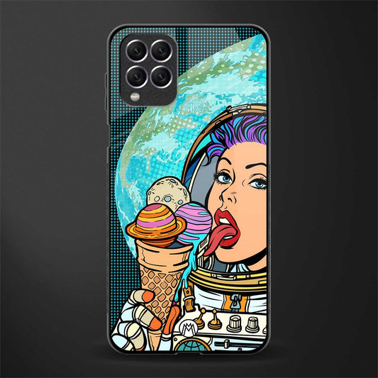 dessert space glass case for samsung galaxy f62 image