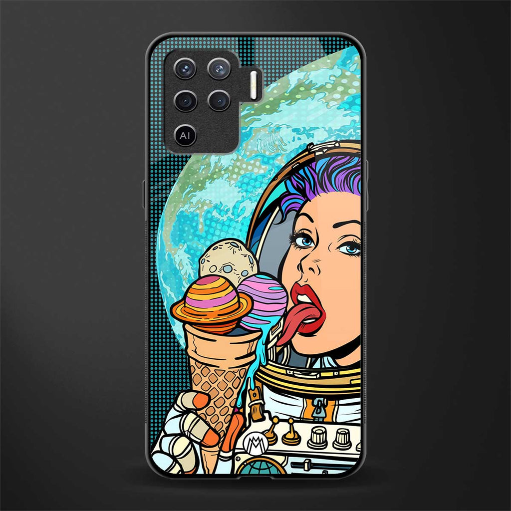 dessert space glass case for oppo f19 pro image