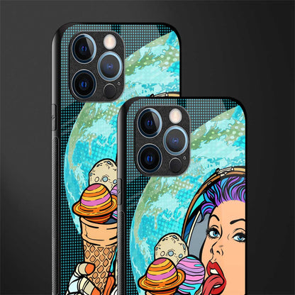 dessert space glass case for iphone 12 pro image-2