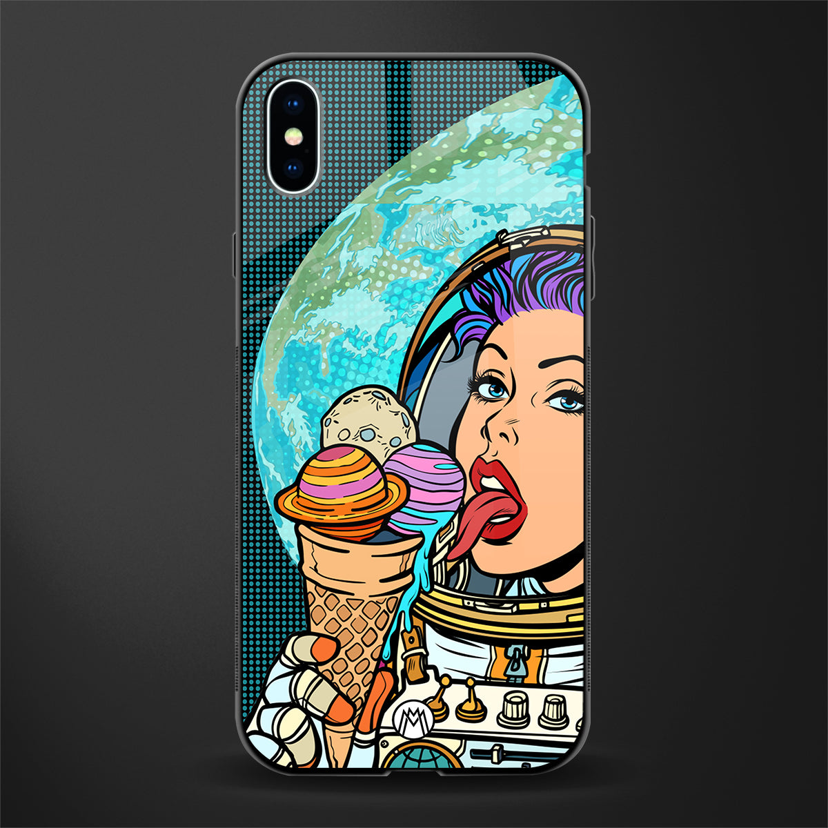 dessert space glass case for iphone xs max image