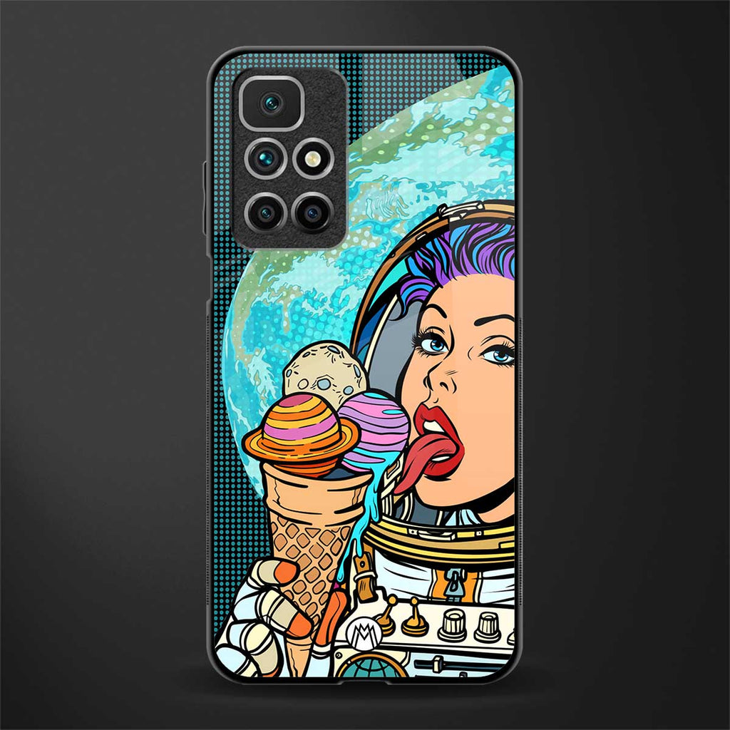 dessert space glass case for redmi 10 prime image