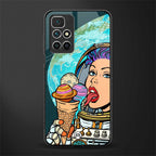 dessert space glass case for redmi 10 prime image