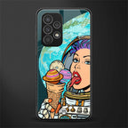 dessert space back phone cover | glass case for samsung galaxy a73 5g