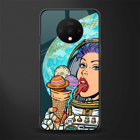 dessert space glass case for oneplus 7t image