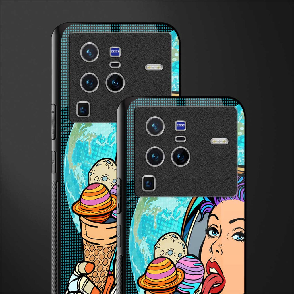 dessert space glass case for vivo x80 pro 5g image-2