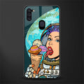 dessert space glass case for samsung a11 image