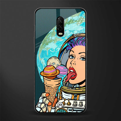 dessert space glass case for oneplus 6t image