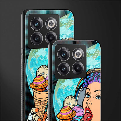 dessert space back phone cover | glass case for oneplus 10t