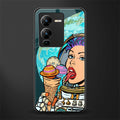 dessert space back phone cover | glass case for vivo v25 pro 5g