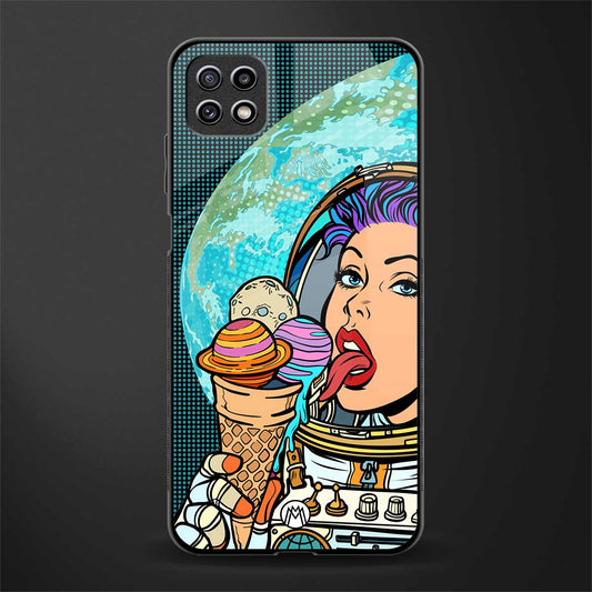 dessert space back phone cover | glass case for samsung galaxy f42