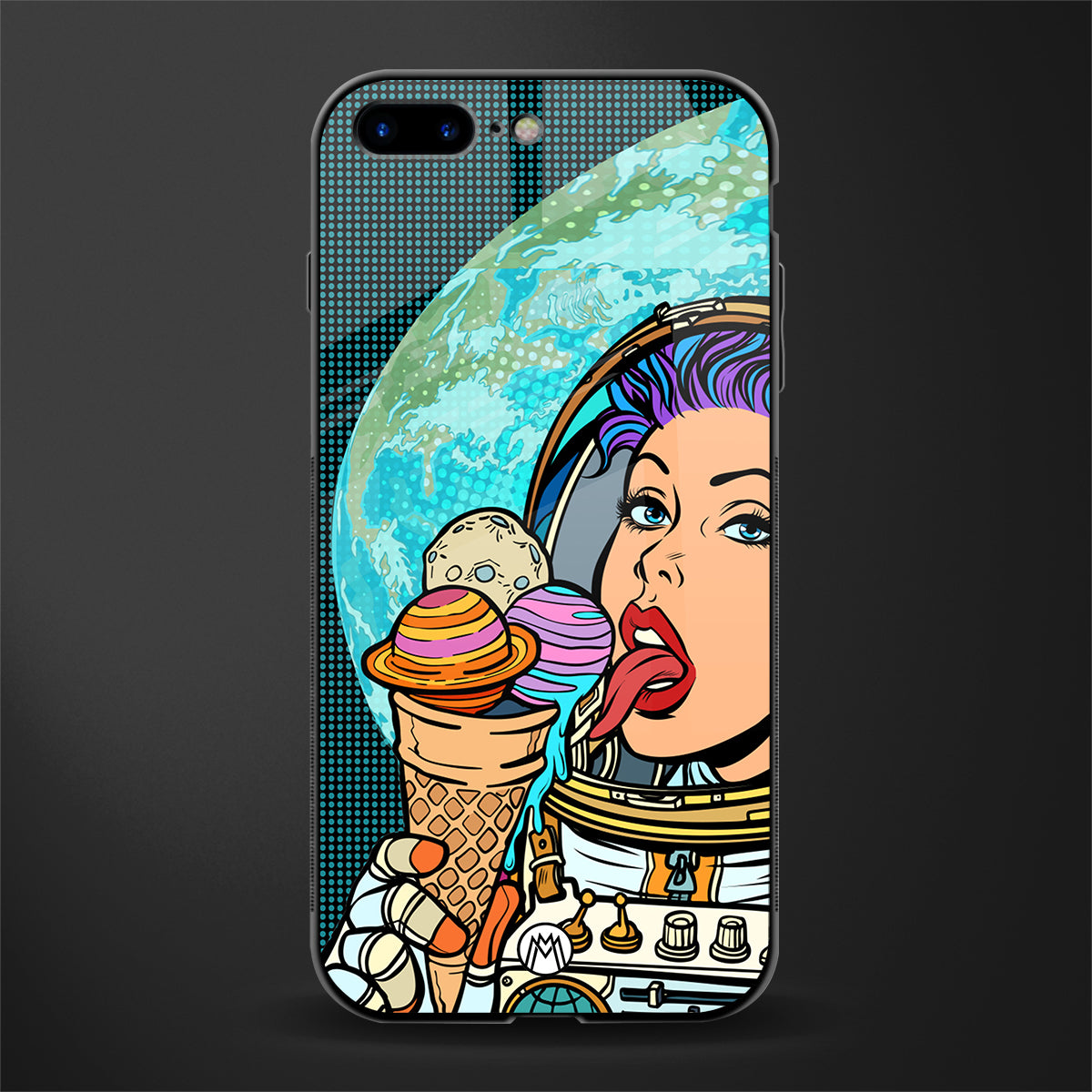 dessert space glass case for iphone 8 plus image