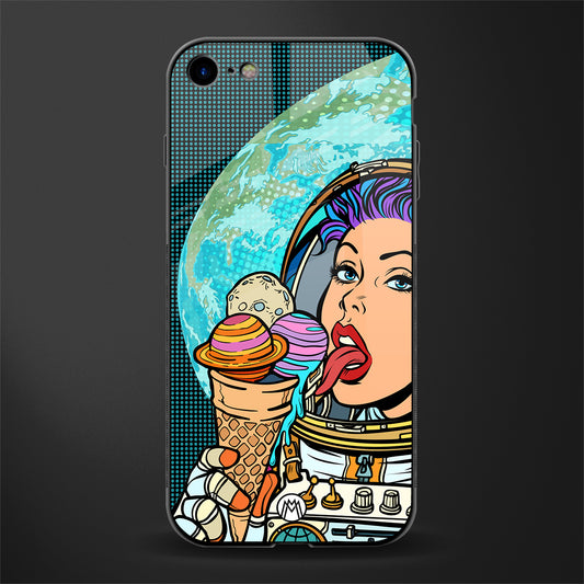 dessert space glass case for iphone se 2020 image