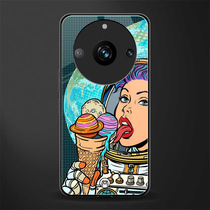 dessert space back phone cover | glass case for realme 11 pro 5g