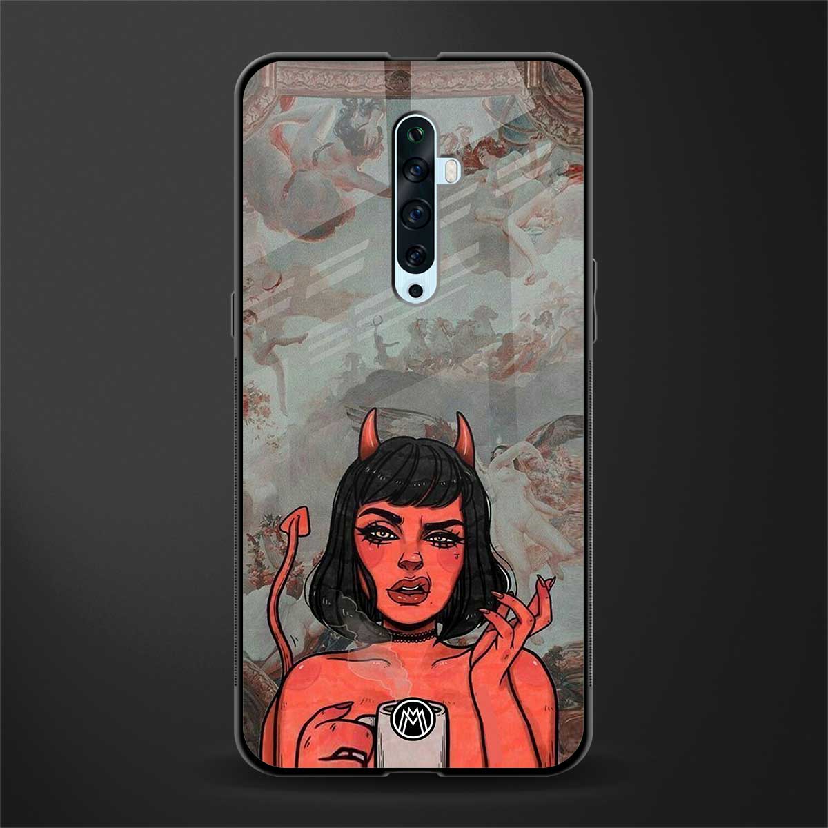 devil buys mymerchandize glass case for oppo reno 2f image
