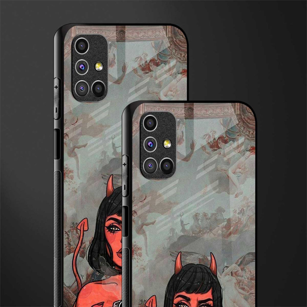 devil buys mymerchandize glass case for samsung galaxy m31s image-2