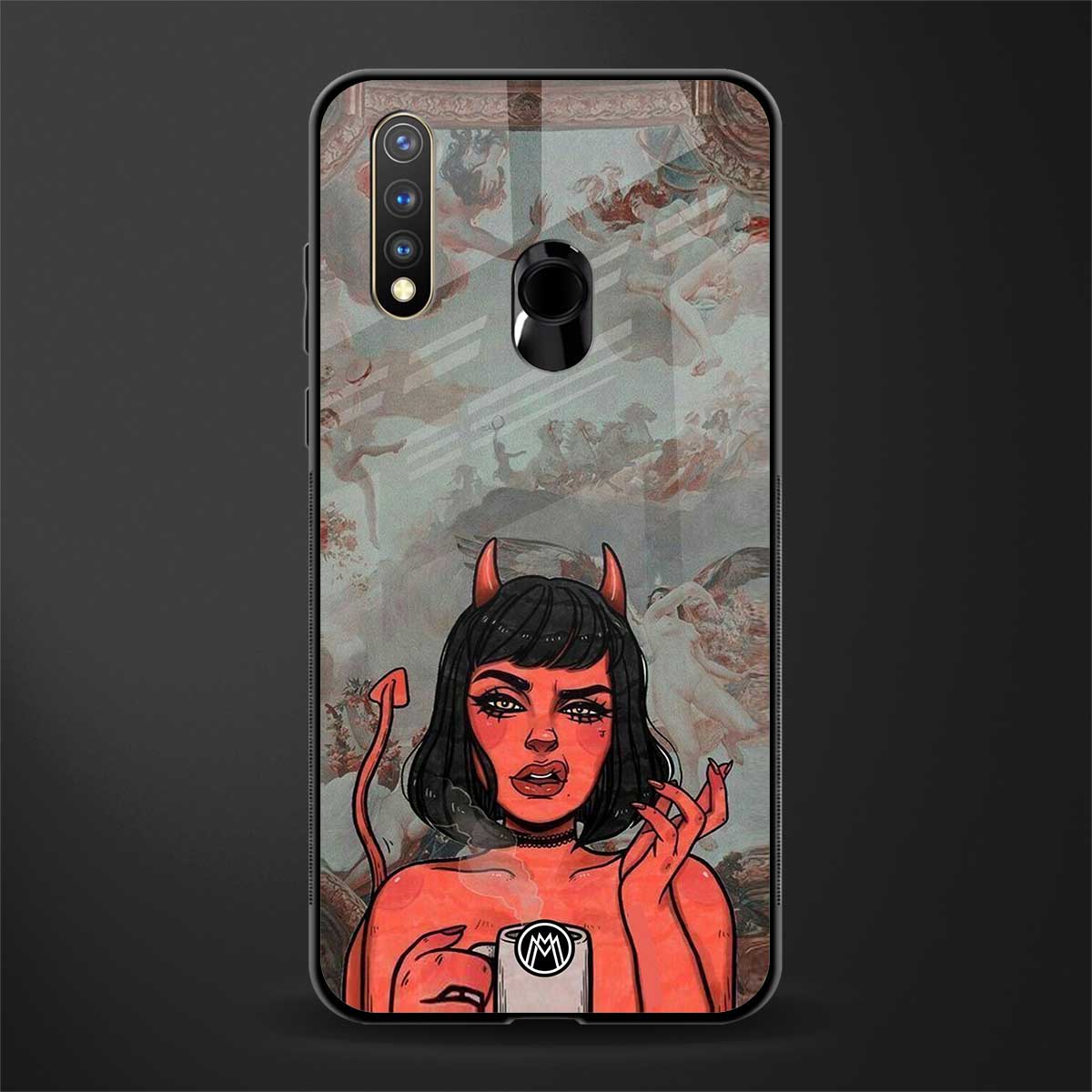 devil buys mymerchandize glass case for vivo u20 image