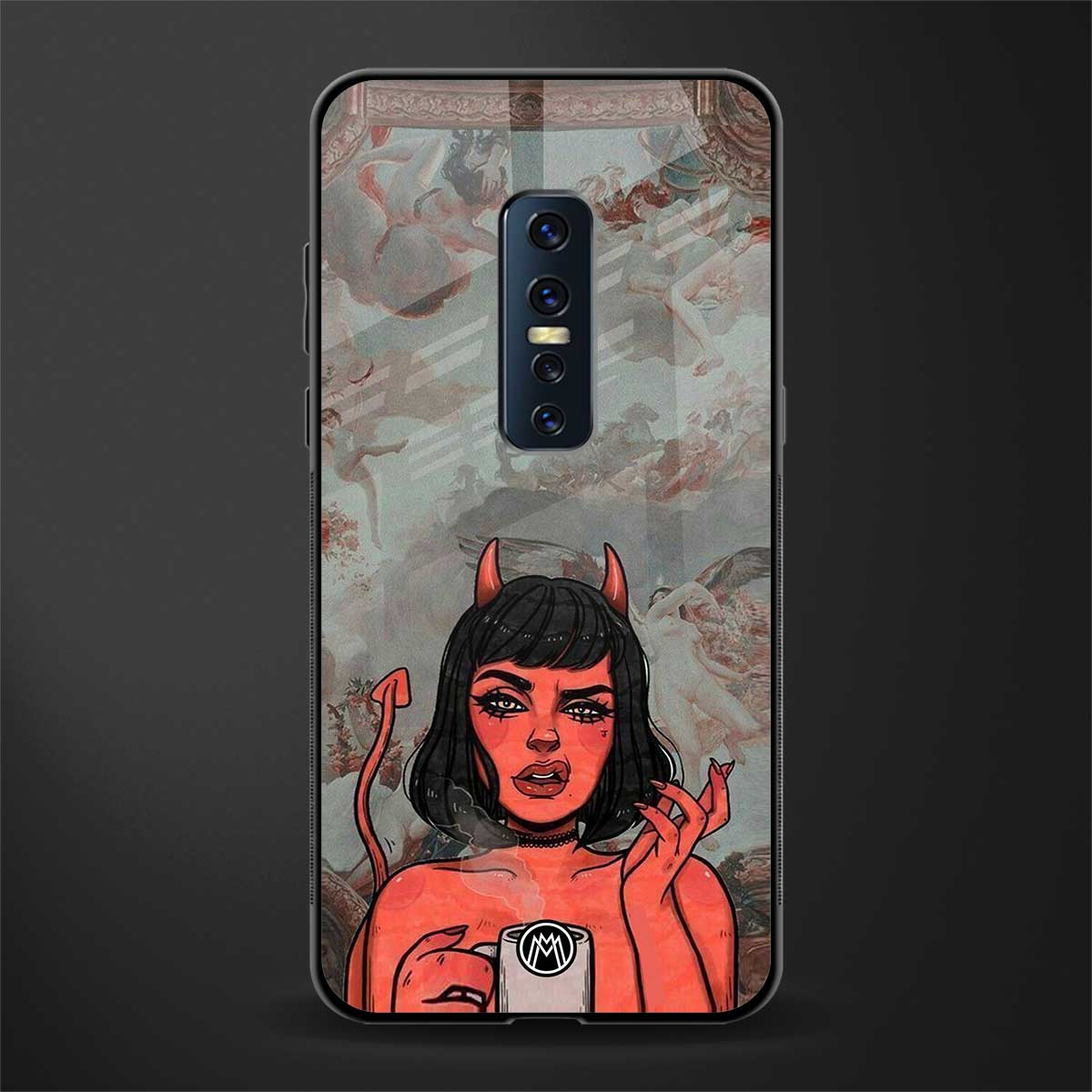 devil buys mymerchandize glass case for vivo v17 pro image